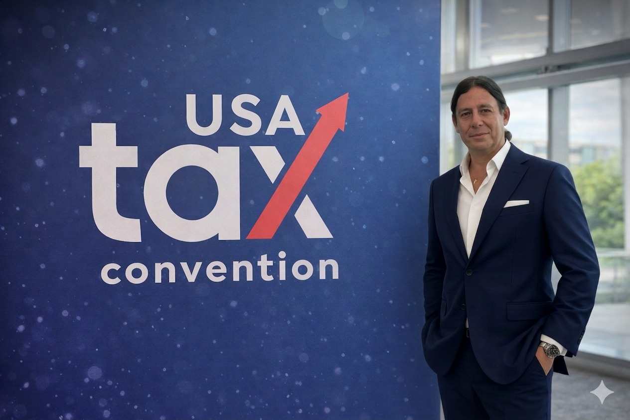 Julián Castagnet at the USA Tax Convention in Miami Beach